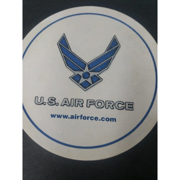 Coasters U.S. Air Force Logo Hot Cold Drinks Blue White Set of Two Foam Back - Picture 6 of 16